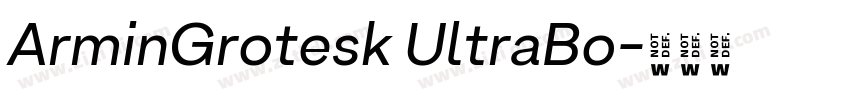 ArminGrotesk UltraBo字体转换